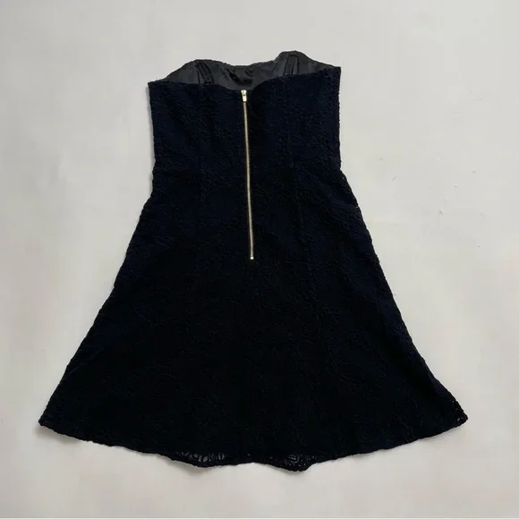 LILLY PULITZER black lace strapless cocktail dress - Picture 2 of 6